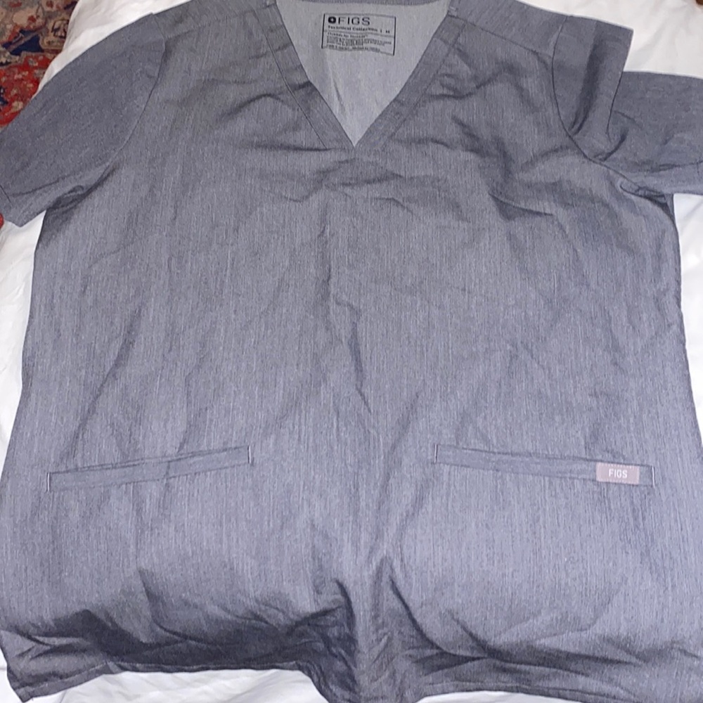 FIGS Graphite Casma Scrub Top